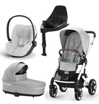 Cybex Talos S Lux duovagn + Cloud T babyskydd + bas