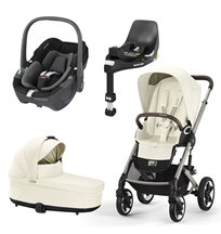 Cybex Talos S Lux duovagn + Maxi-Cosi Pebble 360 + bas