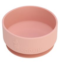Rätt Start skål i silikon med sugkopp, Mumin rosa