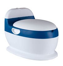 Thermobaby potta toalettstol med spolljud, vit/blå