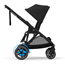 Cybex e-Gazelle S sittvagn, moon black/svart chassi