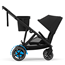 Cybex e-Gazelle S sittvagn, moon black/svart chassi