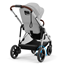 Cybex e-Gazelle S sittvagn, stone grey/silver chassi