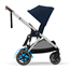 Cybex e-Gazelle S sittvagn, ocean blue/silver chassi