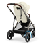 Cybex e-Gazelle S sittvagn, seashell beige/taupe chassi