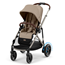 Cybex e-Gazelle S sittvagn, almond beige/taupe chassi