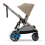 Cybex e-Gazelle S sittvagn, almond beige/taupe chassi