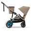 Cybex e-Gazelle S sittvagn, almond beige/taupe chassi