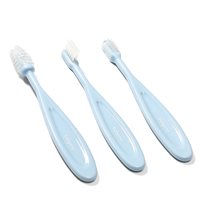 Babyono tandborste 3-pack, blå