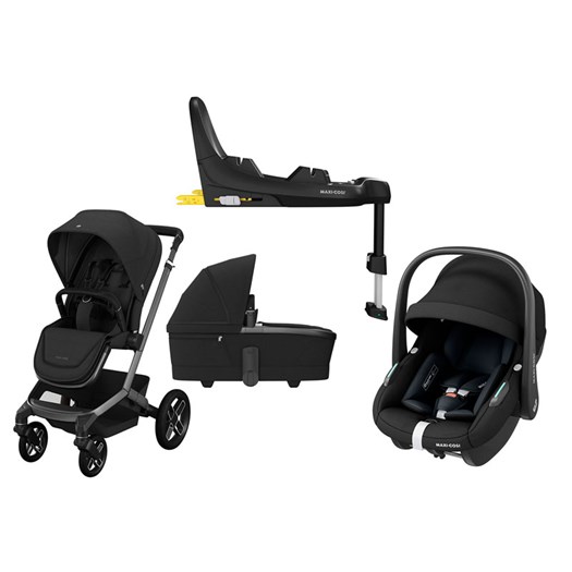 Maxi-Cosi Fame duovagn + Maxi-Cosi Pebble S + isofixbas