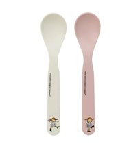Rätt Start skedar 2-pack, Pippi Cirkus vit/rosa