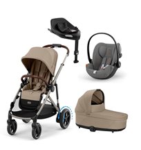 Cybex e-Gazelle S duovagn + Cloud G babyskydd + isofixbas