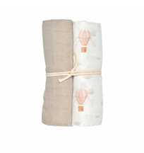 Mini Dreams muslinfilt 70x70 cm 2-pack, vintage balloon rosa