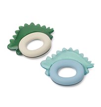 Liewood bitring Rita Dino 2-pack, blue fog multi mix
