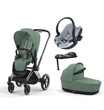 Cybex Priam duovagn + BeSafe iZi Go Modular X2 i-Size babyskydd + isofixbas