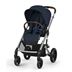 Cybex Balios S Lux sittvagn 2024, ocean blue/silvrigt chassi