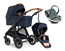 Emmaljunga Sento Outdoor duovagn Flat + Go Beyond babyskydd