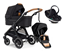 Emmaljunga Sento Outdoor duovagn Flat + Go Beyond babyskydd