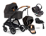 Emmaljunga Sento Outdoor duovagn Flat + Go Beyond babyskydd + bas