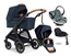 Emmaljunga Sento Outdoor duovagn Flat + Go Beyond babyskydd + bas