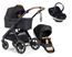 Emmaljunga Sento Max Outdoor duovagn Ergo+ Go Beyond babyskydd