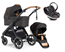 Emmaljunga Sento Max Outdoor duovagn Ergo+ Go Beyond babyskydd