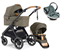 Emmaljunga Sento Max Outdoor duovagn Ergo+ Go Beyond babyskydd