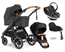 Emmaljunga Sento Max Outdoor duovagn Ergo+ Go Beyond babyskydd + bas
