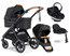 Emmaljunga Sento Max Outdoor duovagn Ergo+ Go Beyond babyskydd + bas