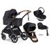Emmaljunga Sento Max Outdoor duovagn Ergo+ Go Beyond babyskydd + bas
