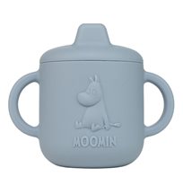 Rätt Start drickpipsmugg i silikon, Mumin sky blue