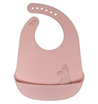 Rätt Start haklapp i silikon, Mumin rosehip pink