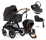 Emmaljunga Sento Pro outdoor duovagn Flat+ Go Beyond babyskydd + bas