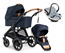 Emmaljunga Sento Pro Outdoor duovagn Ergo+ Go Beyond babyskydd