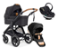 Emmaljunga Sento Pro Outdoor duovagn Ergo+ Go Beyond babyskydd