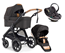 Emmaljunga Sento Pro Outdoor duovagn Ergo+ Go Beyond babyskydd