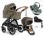 Emmaljunga Sento Pro Outdoor duovagn Ergo+ Go Beyond babyskydd + bas
