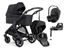 Emmaljunga Sento Urban duovagn Flat+ Baby-Safe Pro babyskydd + bas
