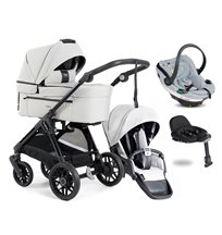 Emmaljunga Sento Urban duovagn Flat+ Go Beyond babyskydd + bas