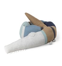 Sebra stickad Croco, dusty blue mix