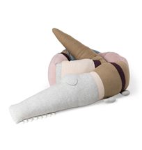 Sebra stickad Croco, powder rose mix