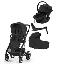Cybex Talos S Lux duovagn + Maple babyskydd + Alfi isofixbas