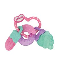 Nuby bitleksak IcyBite sötsaker, rosa/turkos/lila