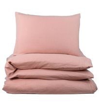 NG Baby påslakanset muslin dusty rose, vagn/vagga