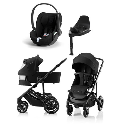 Britax Smile 5Z duovagn + Cybex Cloud T babyskydd + isofixbas