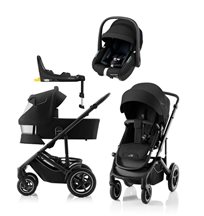 Britax Smile 5Z duovagn + Maxi-Cosi Pebble S babyskydd + isofixbas