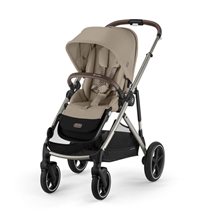 Cybex Gazelle S sittvagn, almond beige/taupe chassi