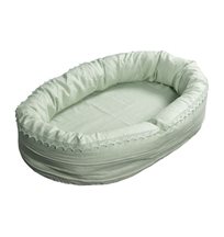 NG Baby sovpöl med spets, MOOD sage green