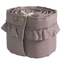 NG Baby spjälskydd vagga, MOOD volang dusty pink