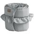 NG Baby spjälskydd vagga, MOOD volang light grey